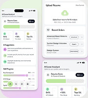 Mobile resume application interface