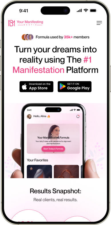 Manifestation platform mobile interface